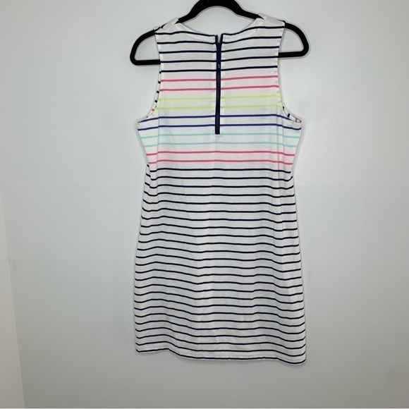Vineyard Vines colorful stripe zipper back sleeveless mini dress - Picture 10 of 10